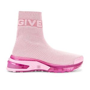 Givenchy Logo-knit Sock Sneakers Baby Pink Size 37